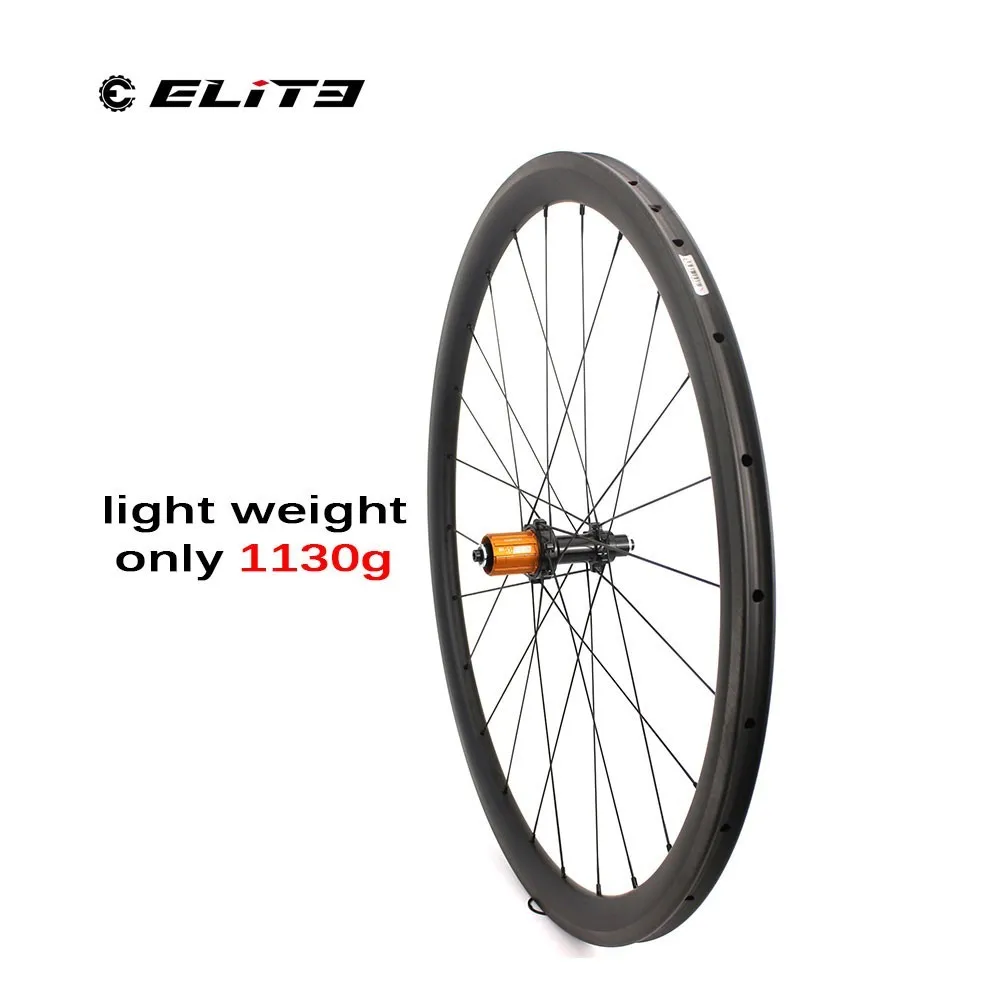 ELITEWHEELS 700C шоссейный велосипед трубчатая колёса углеродное волокно Велосипедное