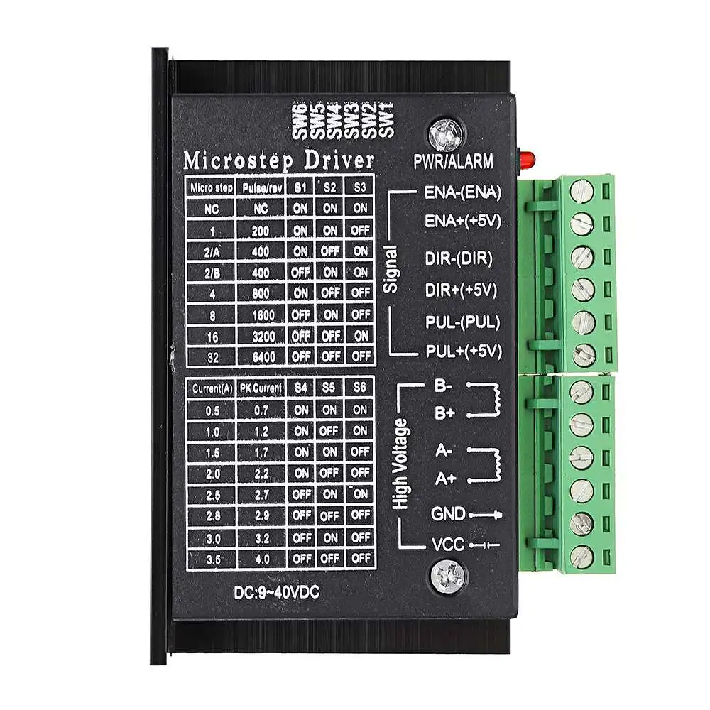نيما 23 23HS5628 2.8A مرحلتين 8 مللي متر رمح محرك متدرج مع TB6600 محرك متدرج سائق ل CNC جزء 3D طابعة