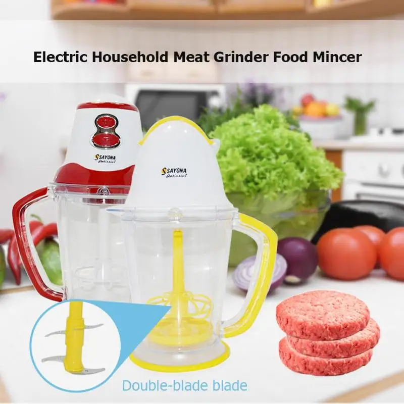 

Electric Household Meat Grinder Food Mincer High Quality Chopper Juicer Vegetable Cooking Bar Kitchen Tool EU Plug Red/Yellow