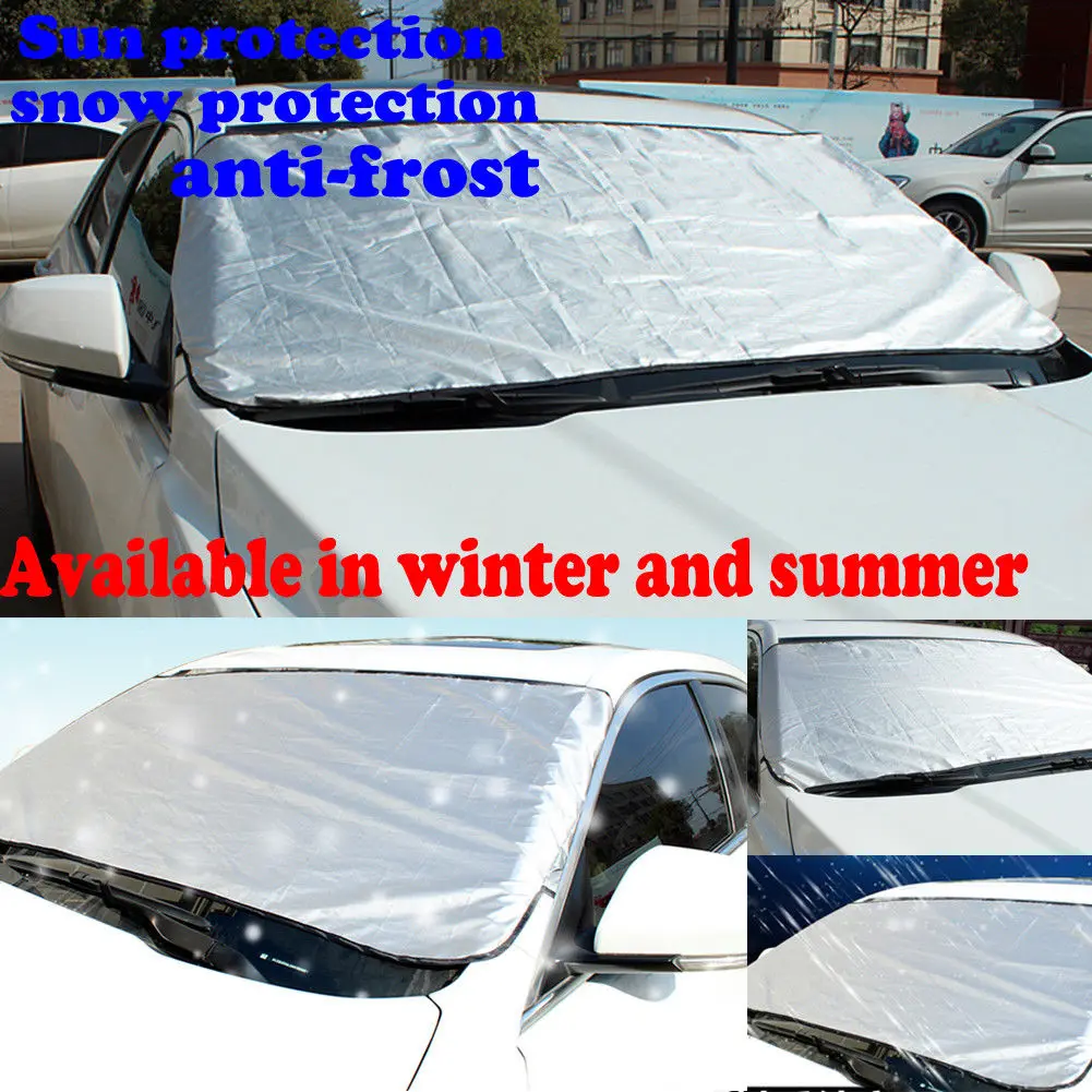 Deluxe Winter Anti Frost Screen Cover Wind screen Snow Ice protector shield car
