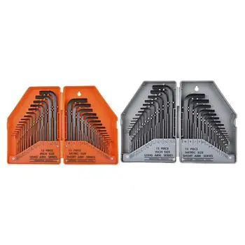 

30Pcs/set L-shaped Inner Hexagonal Wrench Kit Metric-British Combination Sleeve Spanner Repairl Hand Tools with Storag Box