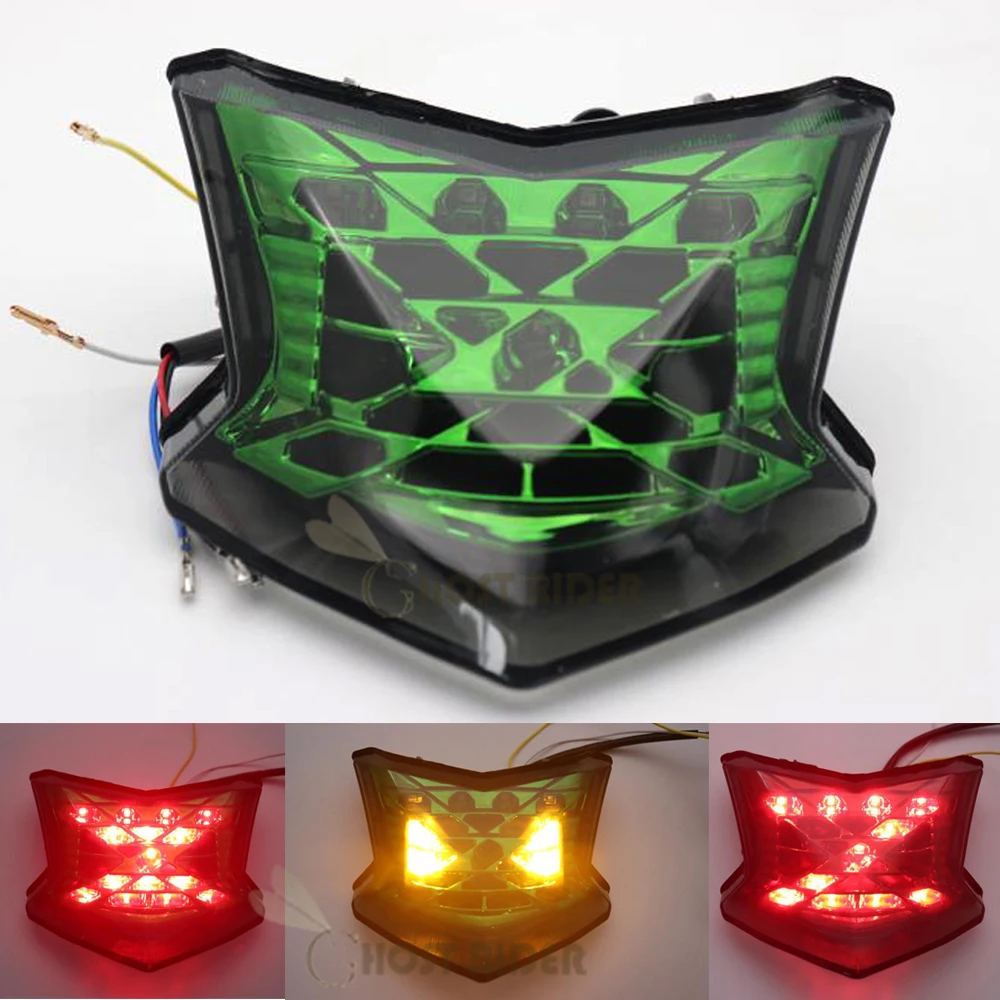 

Clear Smoke Green Motorcycle Brake Turn Signals Integrated Taillight Rear Light for Kawasaki Z900 Z650 NINJA 650 ABS 2017-2018