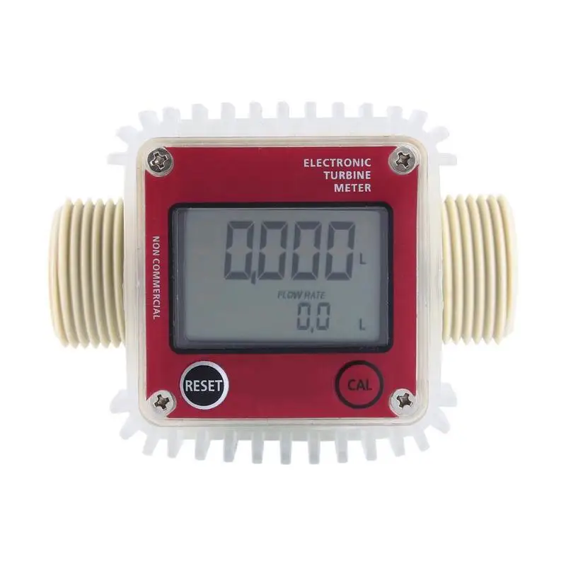 

Multi-purpose K24 Turbine Flow Meter Measurement Tool Digital Diesel Fuel Water Flow Tester Indicator Counter