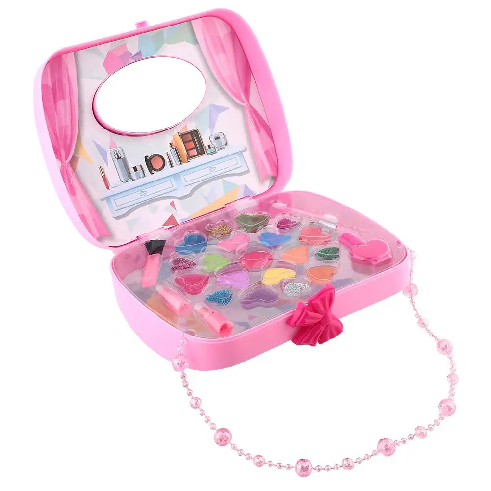 

Children Pretend Play Kid Make Up Toys Safe Non-toxic Girl Beauty Makeup Box Simulation Cosmetics Toy Gift for Kid Child
