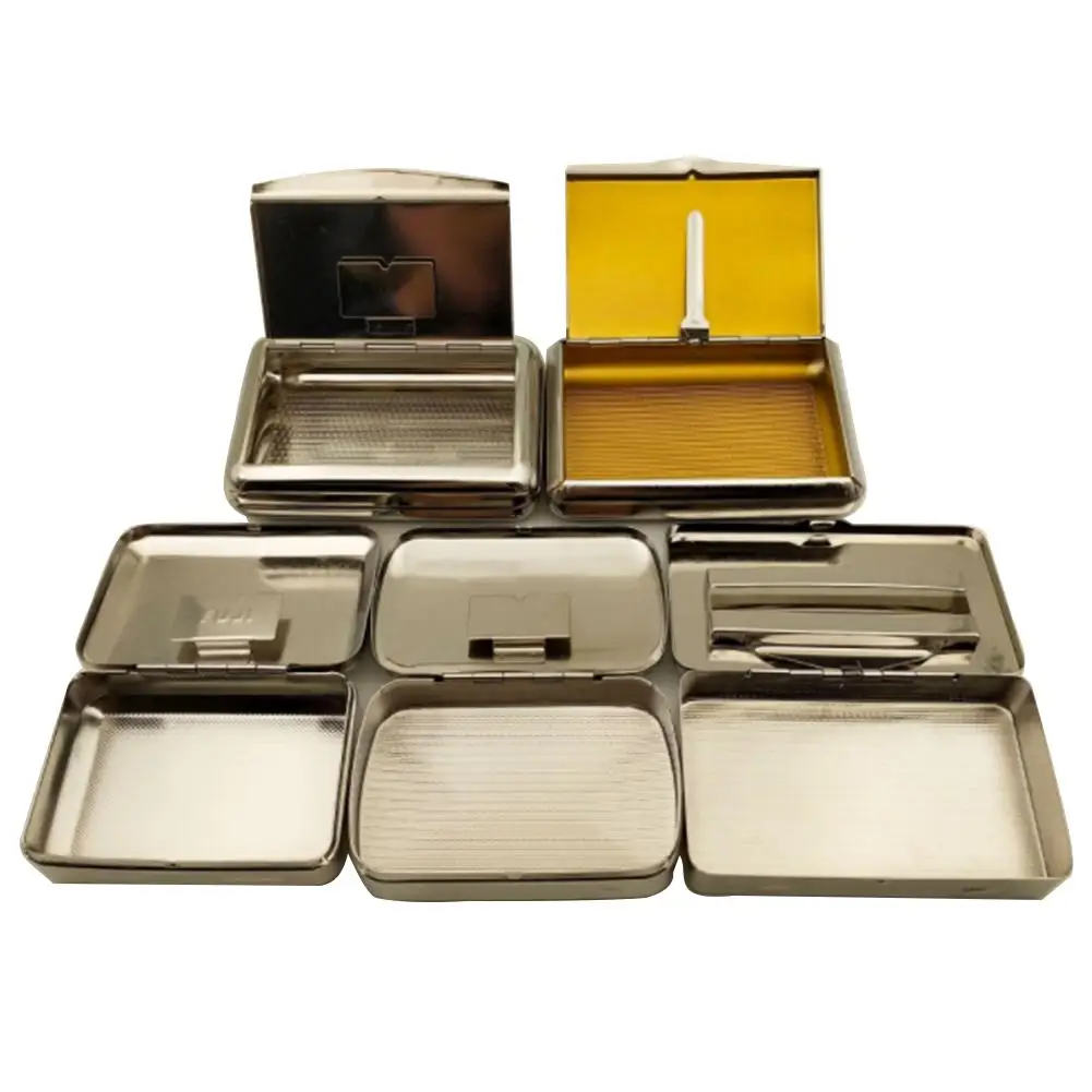 

Pipe Tobacco Storage Box Portable Moisturizing Tobacco Container Sealed Personality Ultra-Thin Metal Cigarette Case
