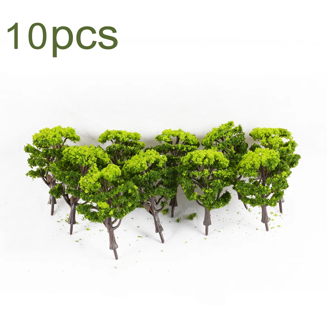 

10PCS 10cm Pine Trees Model Street Park Train Railway Scenery HO N Scale Layout