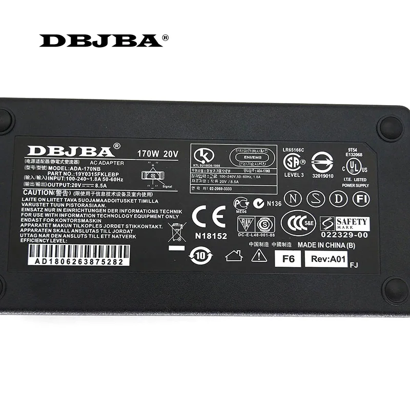 Ультратонкое зарядное устройство для ноутбука LENOVO Legion Y720 20 в 8 5 А Thinkpad P50 P70 T540 T540p