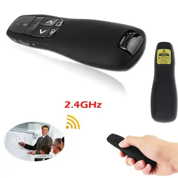 

Wireless Presenter 2.4Ghz Mini Comfortable Handheld USB PPT Wireless Presenter RF Remote Control Laser Pointer for Computer