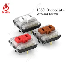 Kailh low profile Switch 1350 Chocolate Keyboard Switch RGB SMD kailh Mechanical Keyboard white stem clicky hand feeling
