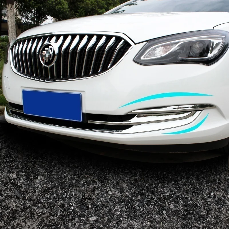 

Modified Chromium Front Grille Exterior Fashion Sticker Strip Trim Car Styling Accessory Protecter 15 16 17 FOR Buick Excelle