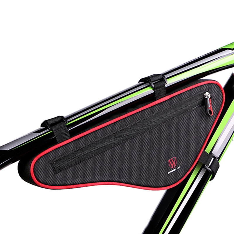 

HOT-WHEEL UP Large Capacity Nylon Reflective MTB Road Bike Front Bag Bike Panniers Triangle-Shape Cycling Bicycle Bags Accesso