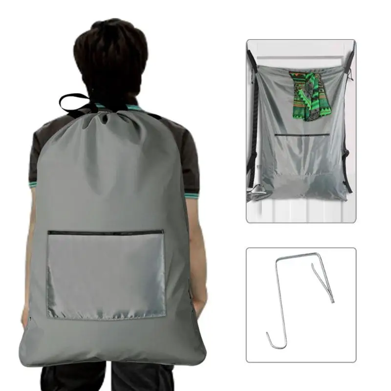 Waterproof Large Capacity Laundry Bag Foldable Backpack Wash Shoulder Bag Oxford Laundry