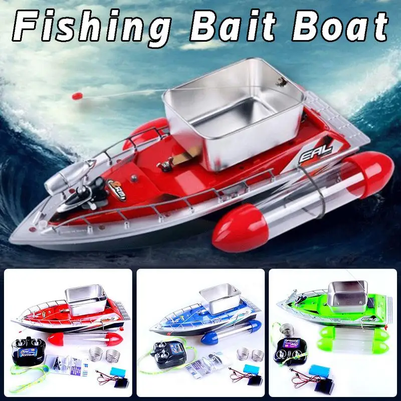 

Electric RC Fishing Bait Boat Lure Carp Carrier 300M Remote Control LED Light 5200 MAh Battery For Fish Finder