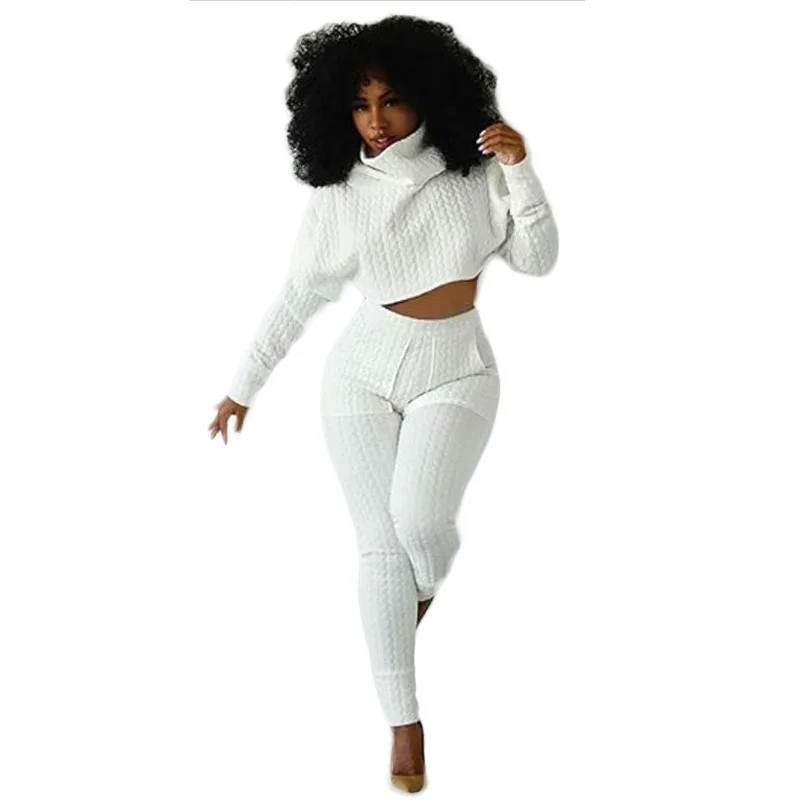 Fashion Women Knit Turtleneck Crop Tops 