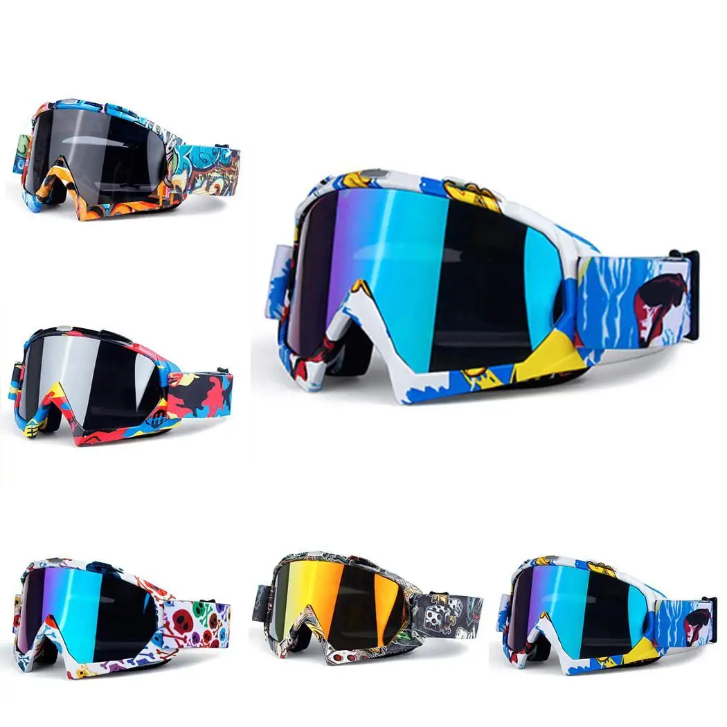 Nuevas gafas de Snowboard de esquí para prevenir el viento nieve móvil Dirt Bike gafas Motocross fuera de carretera lentes de Color Nuevas gafas de Snowboard de esquí para prevenir el viento nieve móvil Dirt Bike gafas Motocross fuera de carretera lentes de Color