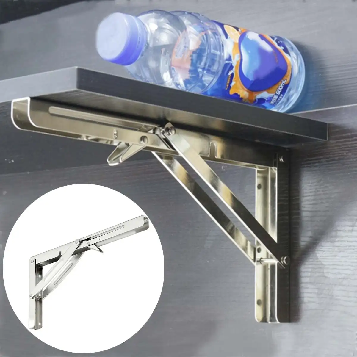 250 كجم تحميل 305x165 مللي متر 316 الفولاذ المقاوم للصدأ للطي الجرف Benc شاشة بكتيفة للطاولات البحرية الصف مكتب منزلي Bookrack كأس حامل secretail