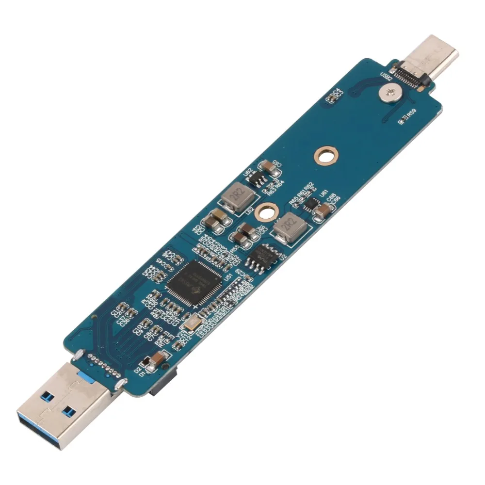 XT-XINTE LM906 USB3.1 TYPE-A+ C к M.2 NVME SSD адаптер жесткий диск корпус внешний HDD корпус для 2242, 2260, 2280 NVMe SSD