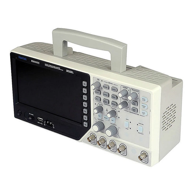 Hantek DSO4102C цифровой мультиметр осциллограф USB 100 МГц 2 канала ЖК дисплей генератор