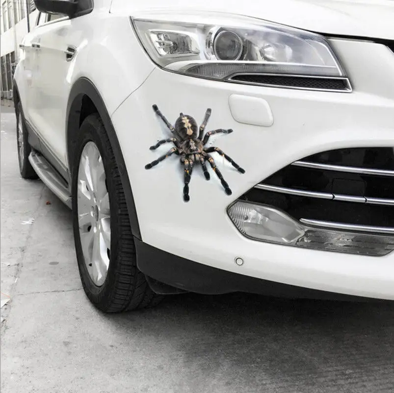 3D паук скорпион с животным принтом окно автомобиля бампер наклейка на тело