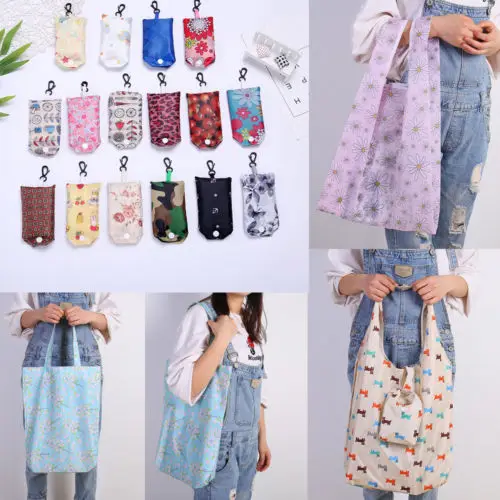 

Large Foldable Pouch Grocery Shoulder Bag Shopping Bags Folding Bags Reusable Shopping Bags