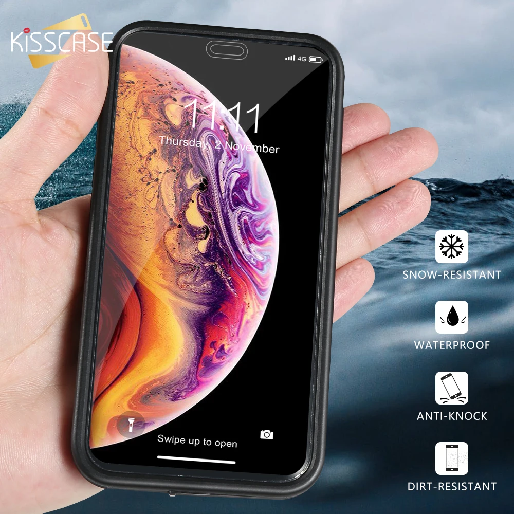 KISSCASE غطاء هاتف مضاد للماء ل فون X XR XS ماكس 8 7 6 6 S زائد TPU + PC تحت الماء حقيبة لهاتف أي فون 5 5 S 5SE المياه واقية غطاء KISSCASE غطاء هاتف مضاد للماء ل فون X XR XS ماكس 8 7 6 6 S زائد TPU + PC تحت الماء حقيبة لهاتف أي فون 5 5 S 5SE المياه واقية غطاء