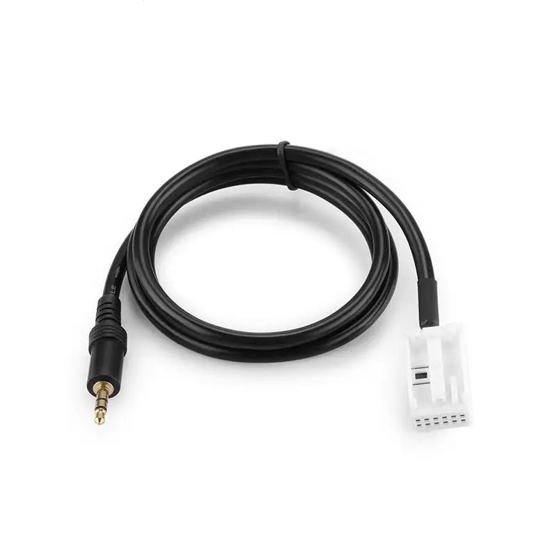 

3.5mm Male AUX Connector for CD Audio Line Input Cable Car Audio Cable for Peugeot 308 407 507 Citroen C2 C5 Sega Triumph