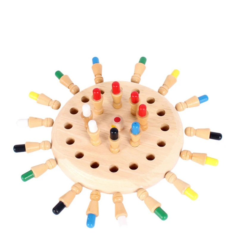 

Kids Wooden Jigsaw Puzzle Memory Chess Memory Game For Child Early Learning Educational Toy Montessori Board Game Cognitive Toys