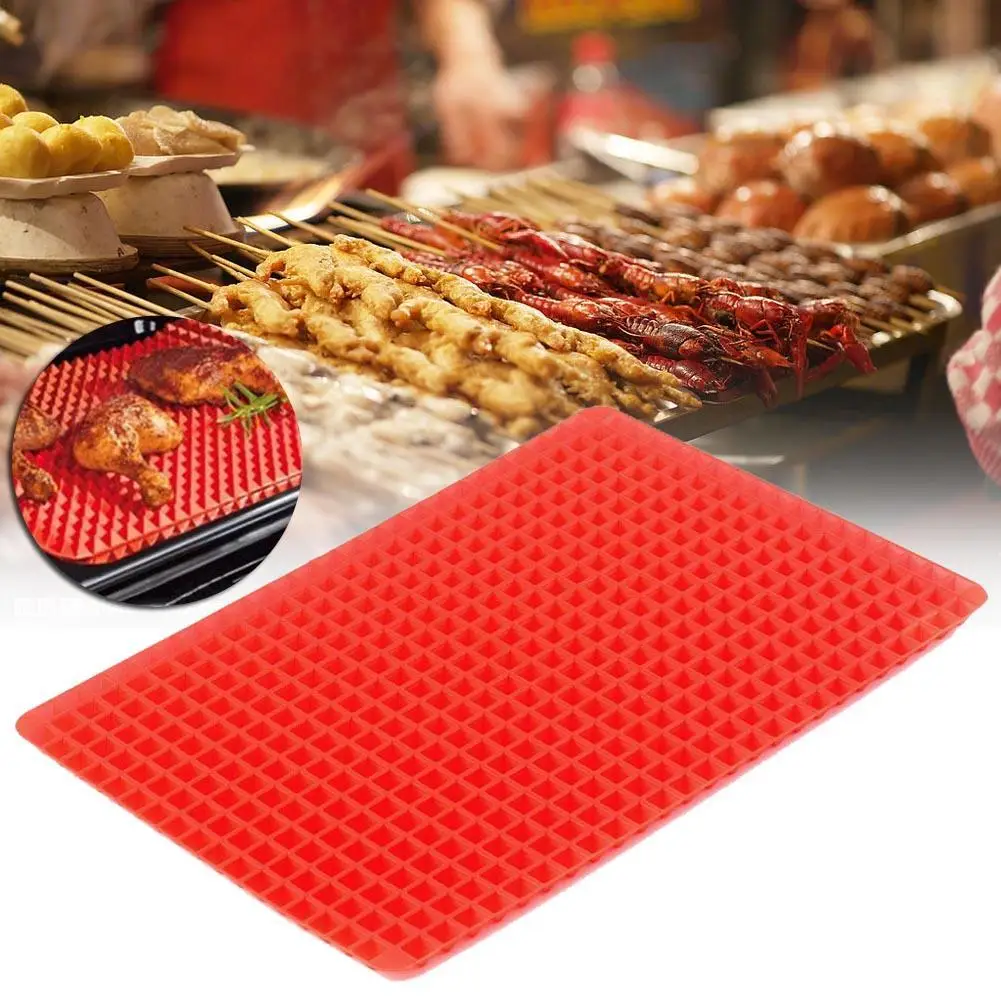 

Pyramid Baking Mat Silicon Non Stick Fat Reducing Cooking Sheet Oven Tray Pan