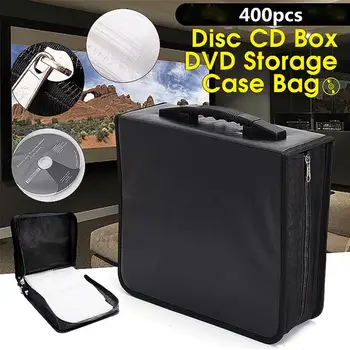 

Large Capacity CD Bag 400 Disc CD DVD VCD Wallet Storage Organizer Case CD Sleeve Hard Bag Album Box With Zipper