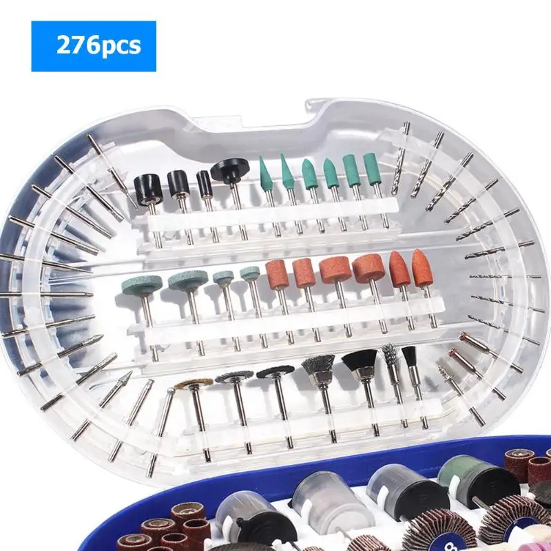

276pcs Rotary Tool Bits Set For Dremel Rotary Tool for Grinding Head Sandpaper Ring Rotary Tool Cutting Abrasive Tools Kits