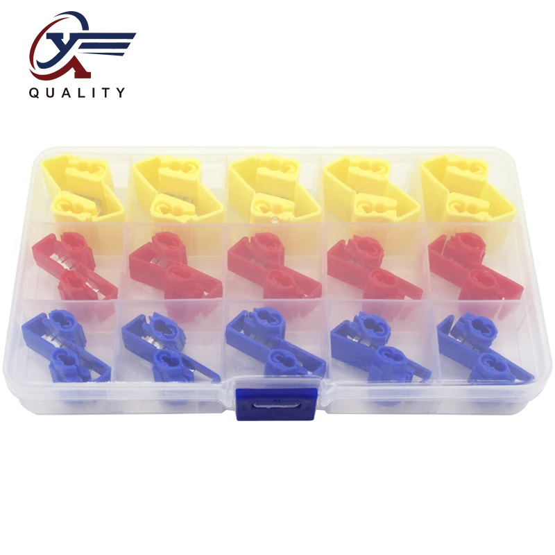 

30 pcs/box fast clip terminals clamps Quick Splice Wiring Connector Cable Clamp wire connector Clip Wire Maintenance Tools