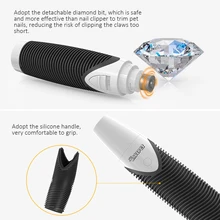 Электрическая точилка для ногтей для домашних животных Бесшумная Автоматическая Машинка для ухода за ногтями для кошек и собак профессиональная перезаряжаемая шлифовальная машина для лап зарядка через usb