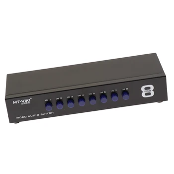 

AV Switch Box Switcher 8 Way Port RCA Stereo Audio Video Composite Selector