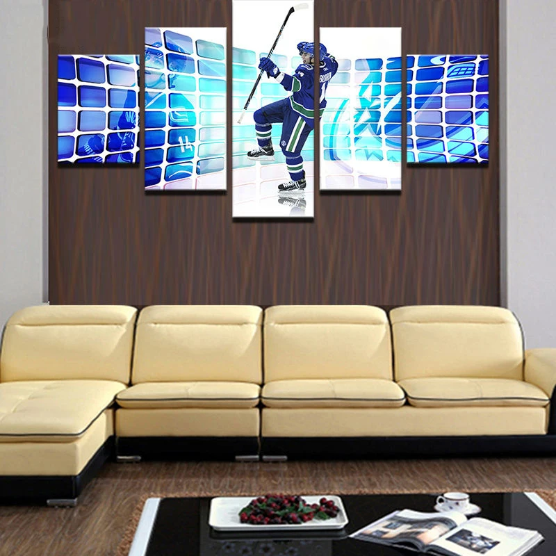 

Canvas Pictures Home Decor Wall Art Modular Framework Decoration One Set 5 Pieces Paintings HD Prints Ice Hockey Sport Posters