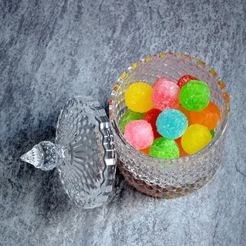 

Nordic Roman Glass Storage Jar Pot Sugar Decoration Article Of Jewelry Wedding Candy Sugar Desktop Storage Furniture Decoration
