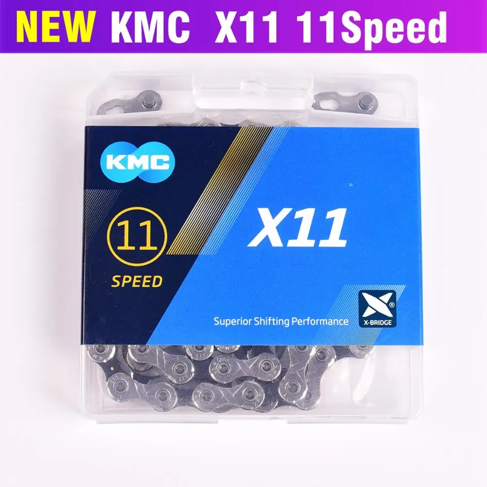 Велосипедная цепь KMC X11.93 X11 118L 11 для скоростного велосипеда с оригинальной