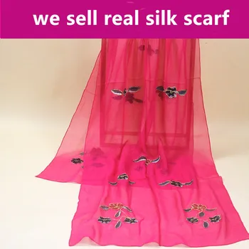 

# 100% silk scarf GEORGETTE,color:AS PICTURES,50*160cm women