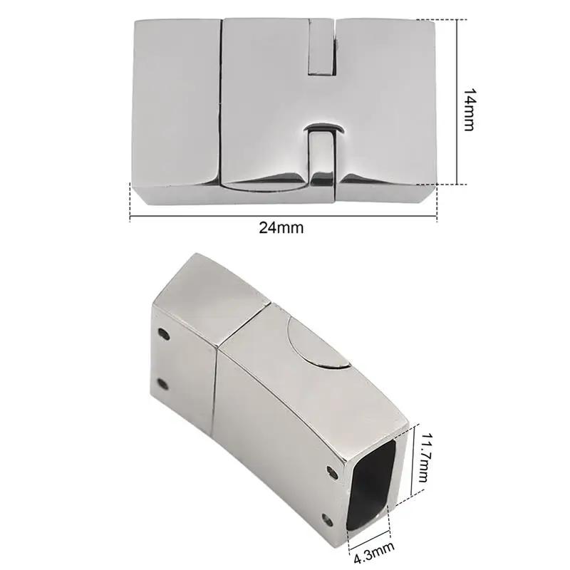 Магнитные застежки браслет из нержавеющей стали застежка ювелирных изделий кожаный шнур застежка разъем ювелирных изделий Аксессуары