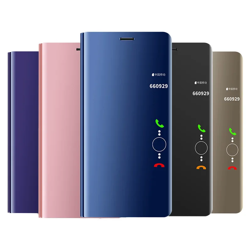 

Smart Mirror Flip Leather Case for Samsung Galaxy A70 A50 A40 A30 A10 M20 M10 S10 S9 S8 Case Stand Capa Support Wireless Charger