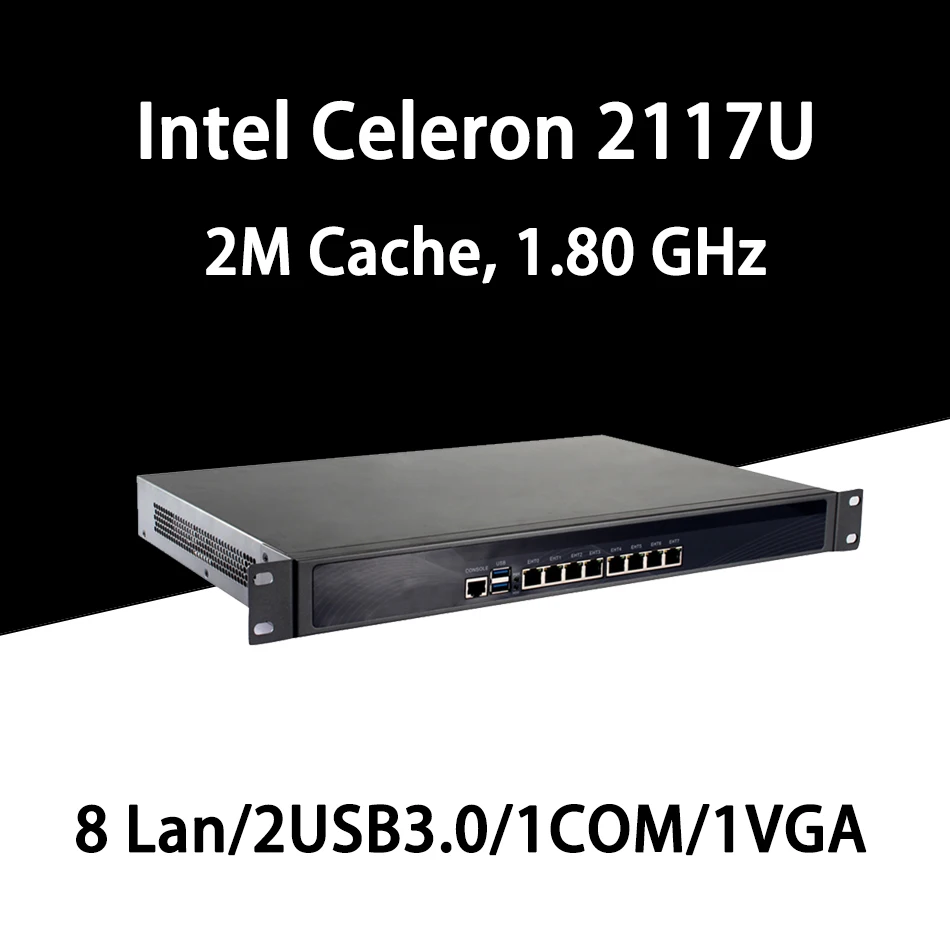 

Firewall Mikrotik Pfsense VPN Network Security Appliance Router PC Intel Celeron 2117U,[HUNSN RS08],(6LAN/2USB3.0/1COM/1VGA)
