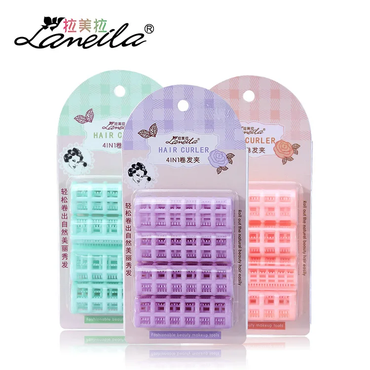 

Four sets of hairdressing tools for multi-functional plastic hair curler