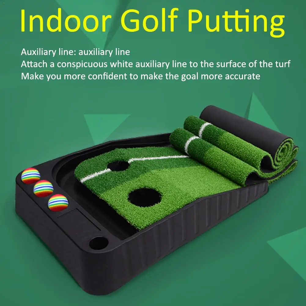 

High Quality Golf Practice Putting Mat 2.5M Green Grass Lawn Outdoor Indoor Putting Golf Pad Trainer Aid Equipment