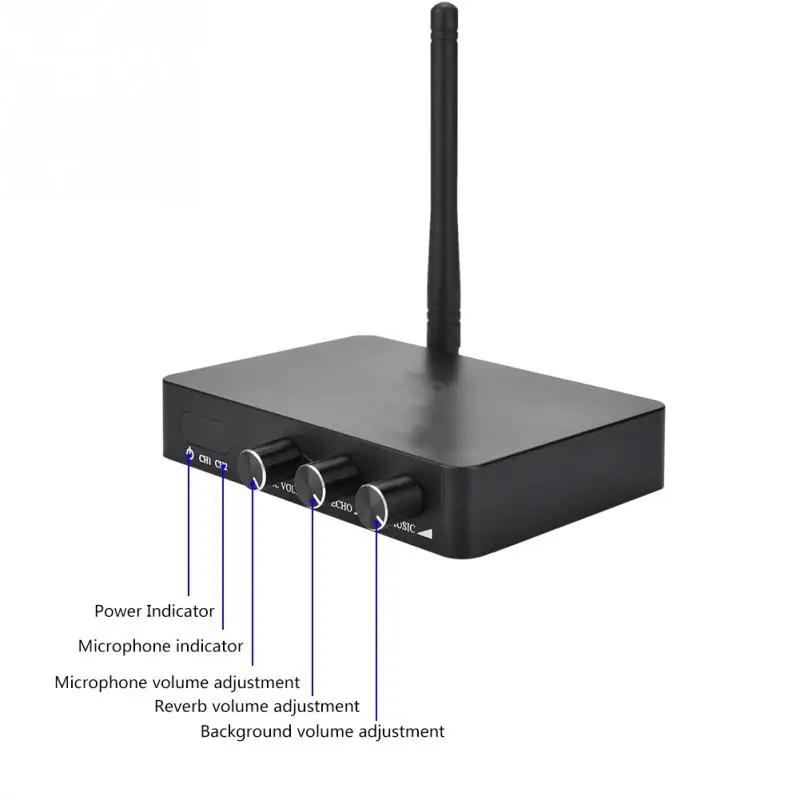 Ручная Беспроводная мини караоке машина KTV с Wi Fi и двумя микрофонами|Караоке