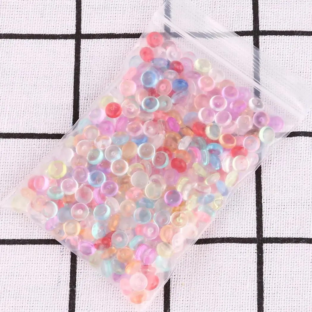 Handmade 40g Safe Home Beads Flat Material 7mm Crystal Non-toxic Slime DIY non School Mud Casual etc Decoration toxic