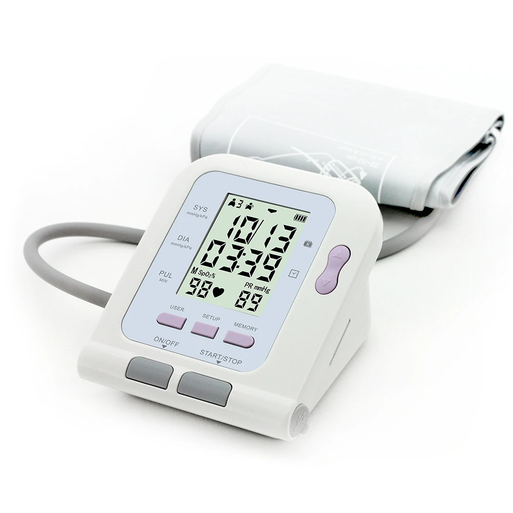 

CONTEC CONTECO8C Digital Blood Pressure Monitor with SPO2 Sensor NIBP Electronic Sphygmomanometer Blood Pressure Monitors