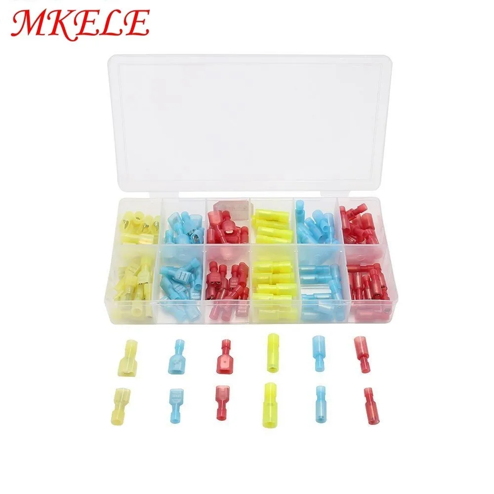 

Nylon Female & Male Terminals 120pcs/Box GP-H011 Assorted Insulated Electrical makerele