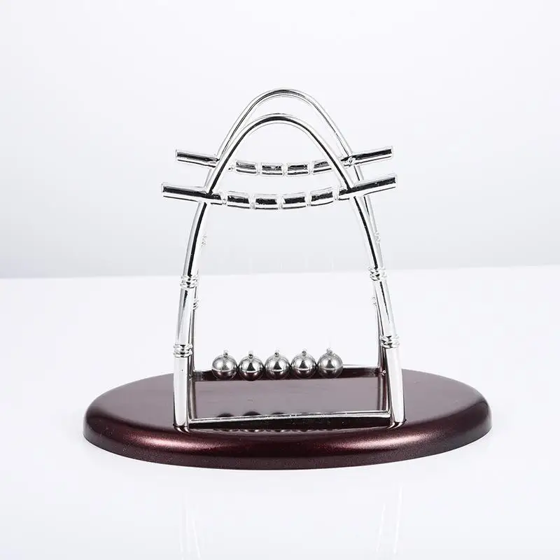 

New Design Plating Newton Pendulum Stent Energy Conservation Model Pool Cradle Steel Balance Ball Physics Science Pendulum