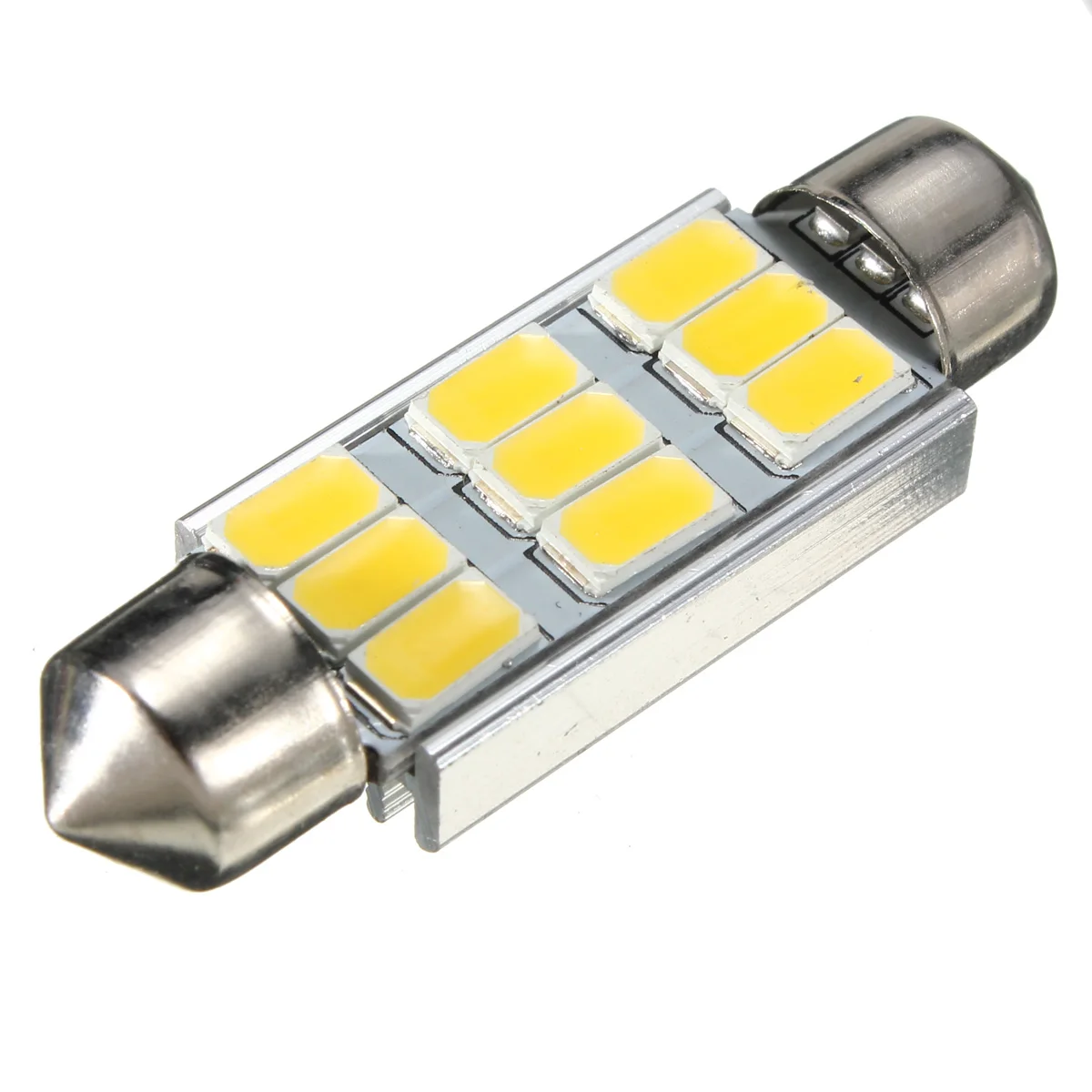 42 мм 5630 SMD 9 светодиодный 180 лм 3 5 Вт Canbus без ошибок Автомобильные светодиодные