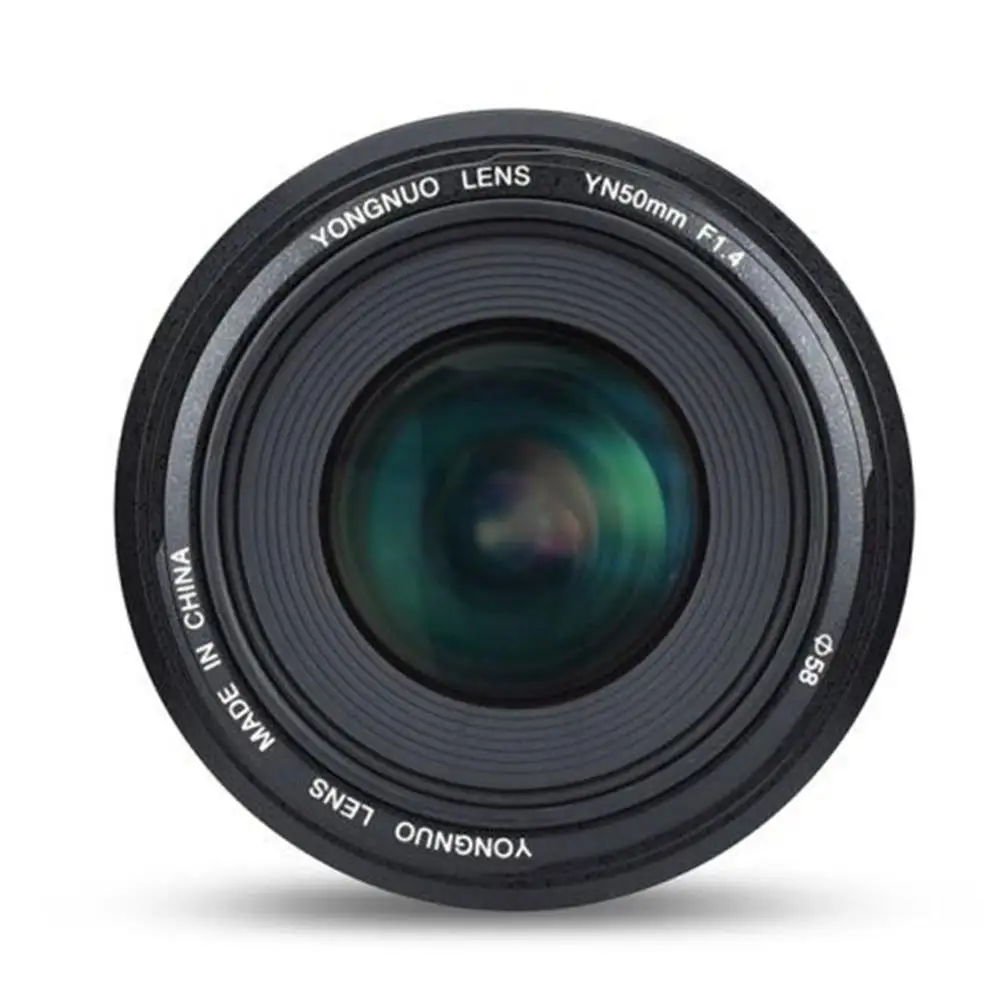 YONGNUO YN50mm объектив YN50mm F1.4 стандартный основной объектив с большой апертурой Автофокус Объектив для Canon и NIKON DSLR камеры