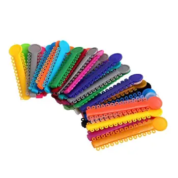 

40Pcs 1Pack Dental Elastomeric Ligature Ties Orthodontics Elastic Rubber Bands Oral Health Teeth Care Tool Multi Color